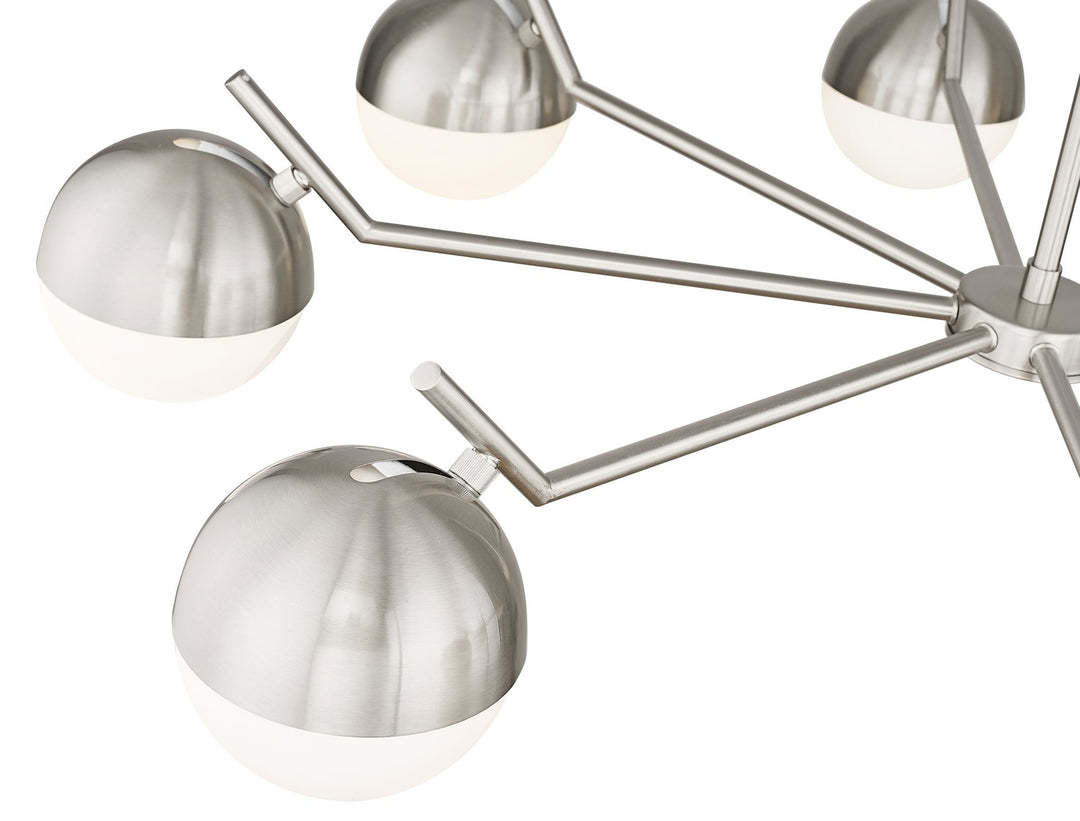 Z-Lite Canada - 7517-8BN - Eight Light Chandelier - Realm Sphere - Brushed Nickel