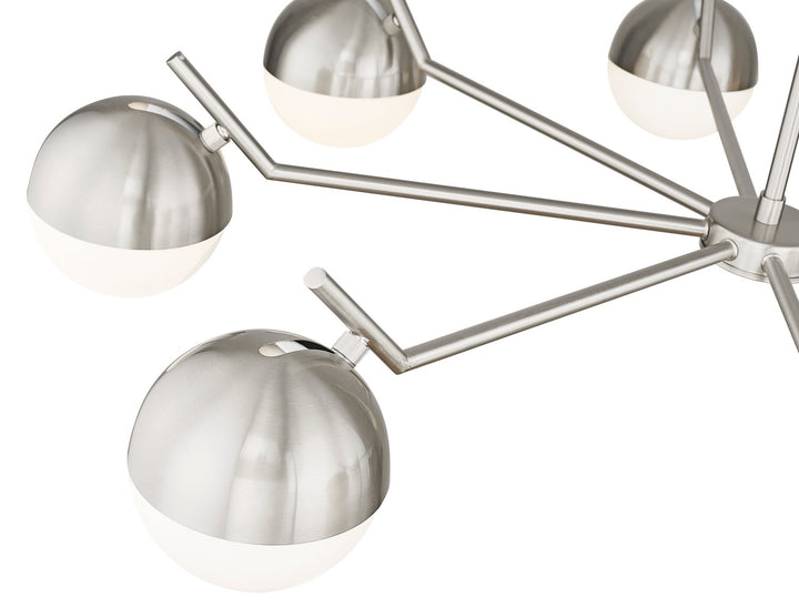 Z-Lite Canada - 7517-8BN - Eight Light Chandelier - Realm Sphere - Brushed Nickel