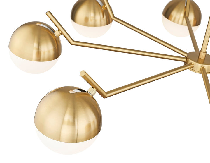 Z-Lite Canada - 7517-8MGLD - Eight Light Chandelier - Realm Sphere - Modern Gold