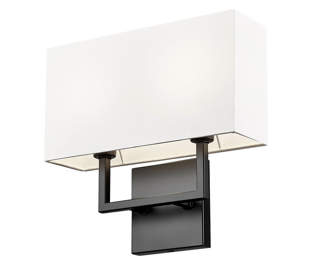 Z-Lite Canada - 815-2S-MB - Two Light Wall Sconce - Saxon - Matte Black