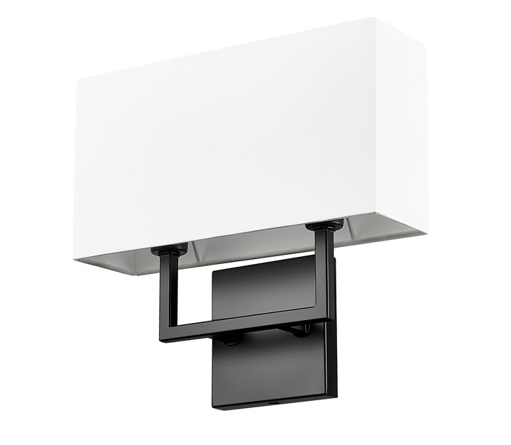 Z-Lite Canada - 815-2S-MB - Two Light Wall Sconce - Saxon - Matte Black