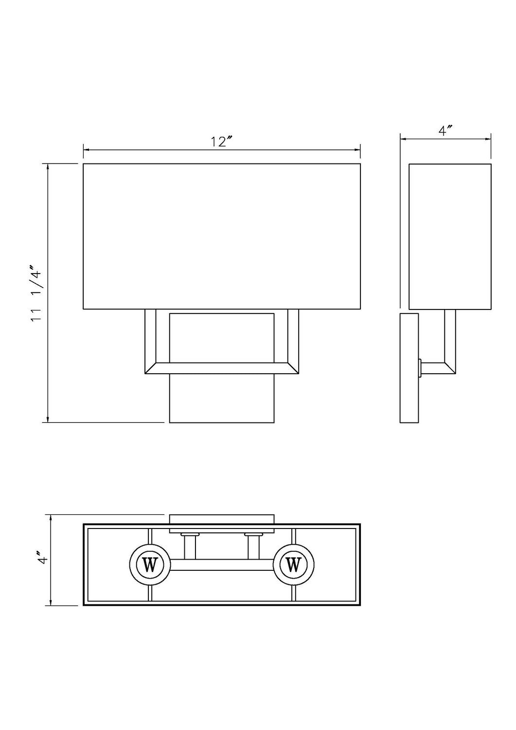 Z-Lite Canada - 815-2S-MB - Two Light Wall Sconce - Saxon - Matte Black