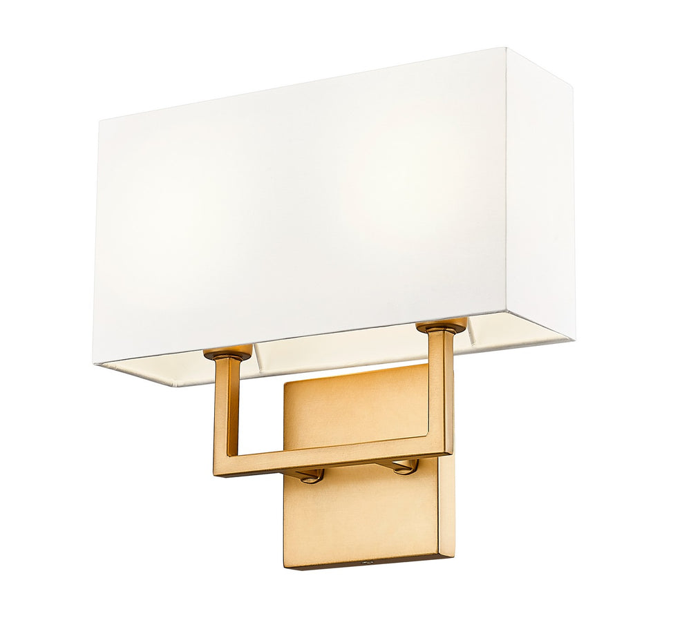 Z-Lite Canada - 815-2S-RB - Two Light Wall Sconce - Saxon - Rubbed Brass