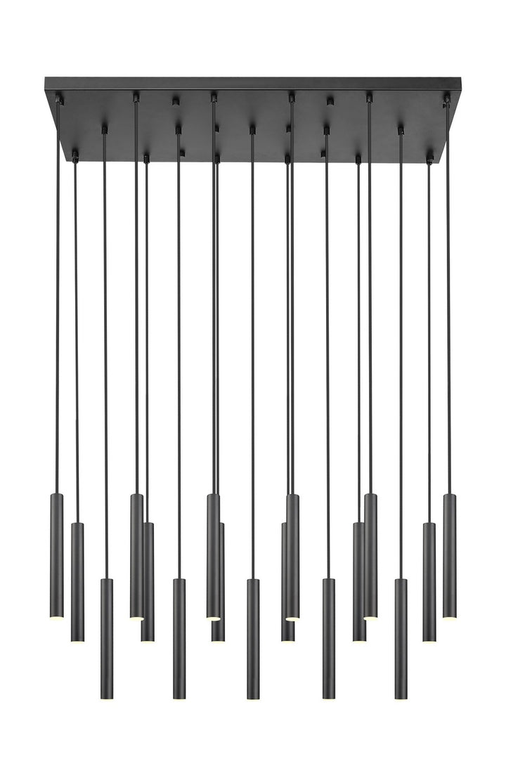 Z-Lite Canada - 919MP12-17L-MB-LED - LED Linear Chandelier - Forest - Matte Black