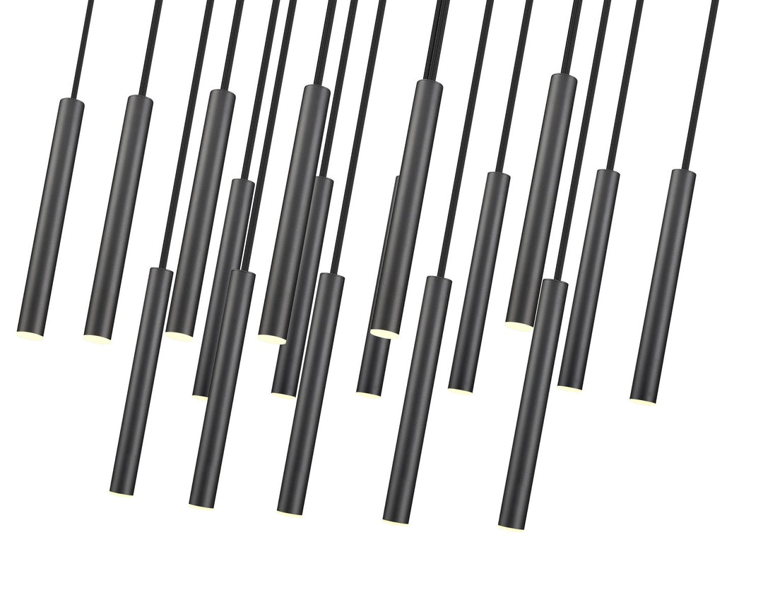 Z-Lite Canada - 919MP12-17L-MB-LED - LED Linear Chandelier - Forest - Matte Black