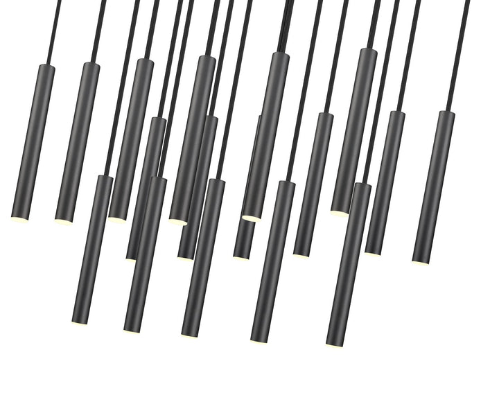Z-Lite Canada - 919MP12-17L-MB-LED - LED Linear Chandelier - Forest - Matte Black