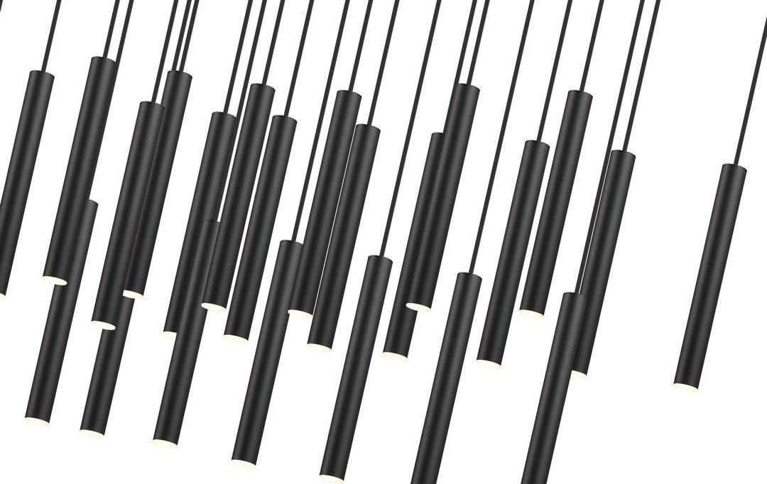 Z-Lite Canada - 919MP12-23L-MB-LED - LED Linear Chandelier - Forest - Matte Black