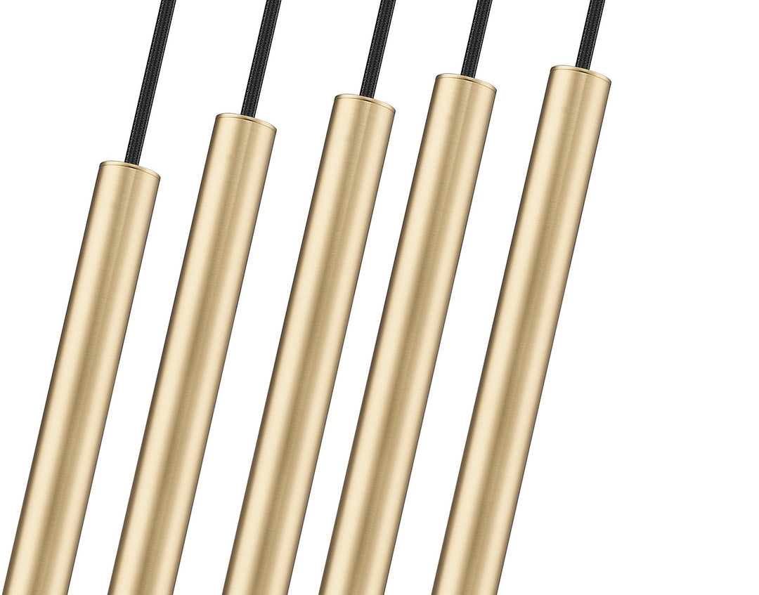 Z-Lite Canada - 919MP12-5L-MGLD-LED - LED Linear Chandelier - Forest - Modern Gold