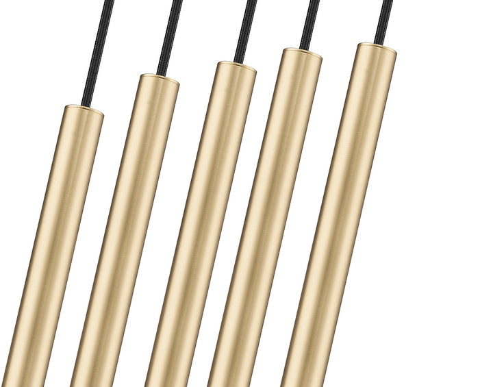 Z-Lite Canada - 919MP12-5L-MGLD-LED - LED Linear Chandelier - Forest - Modern Gold