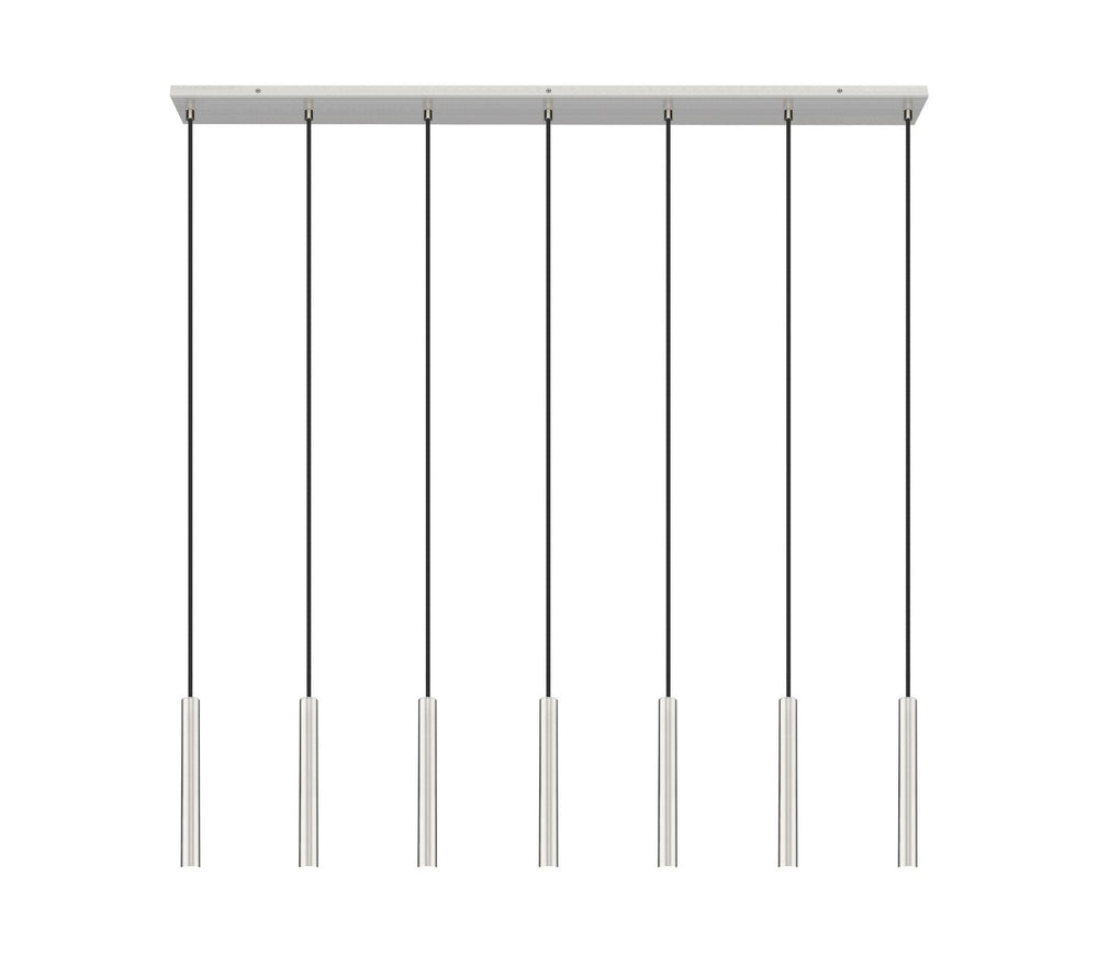 Z-Lite Canada - 919MP12-7L-BN-LED - LED Linear Chandelier - Forest - Brushed Nickel