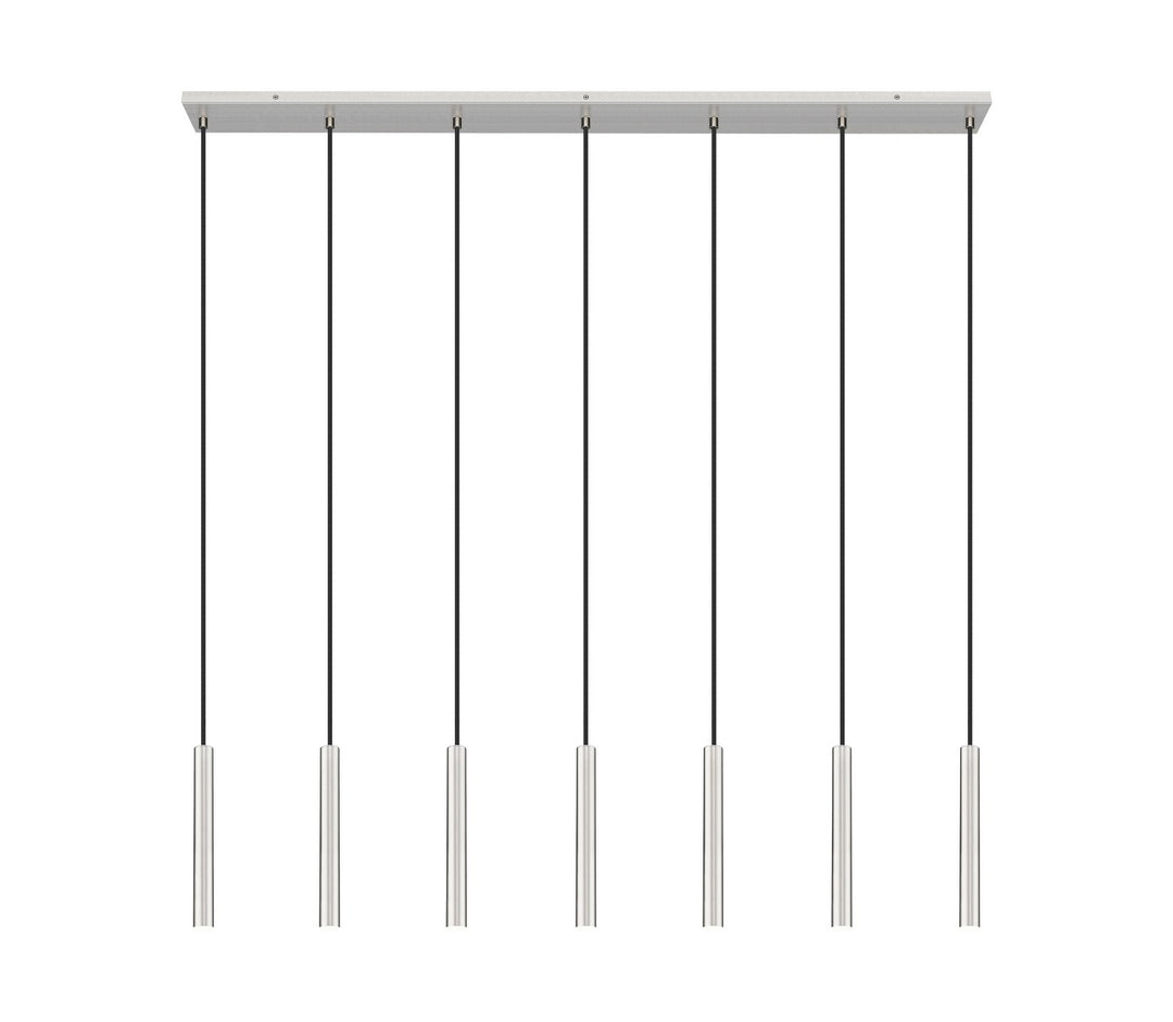 Z-Lite Canada - 919MP12-7L-BN-LED - LED Linear Chandelier - Forest - Brushed Nickel