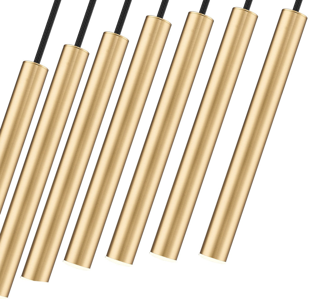 Z-Lite Canada - 919MP12-7L-MGLD-LED - LED Linear Chandelier - Forest - Modern Gold