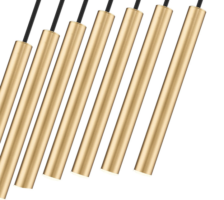 Z-Lite Canada - 919MP12-7L-MGLD-LED - LED Linear Chandelier - Forest - Modern Gold