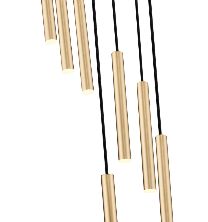 Z-Lite Canada - 919MP12-7R-MGLD-LED - LED Chandelier - Forest - Modern Gold