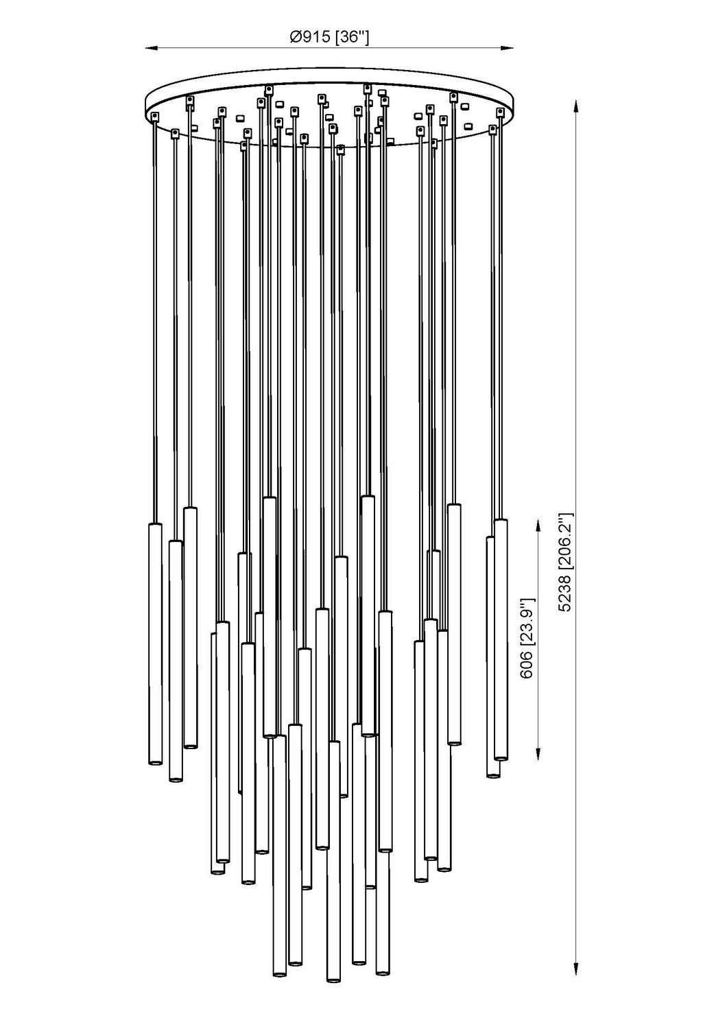 Z-Lite Canada - 919MP24-27R-BN-LED - LED Chandelier - Forest - Brushed Nickel