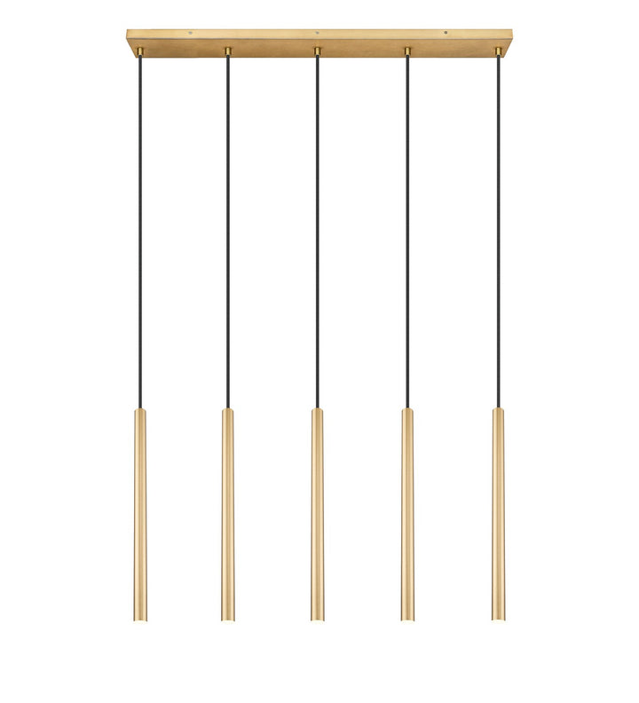 Z-Lite Canada - 919MP24-5L-MGLD-LED - LED Linear Chandelier - Forest - Modern Gold