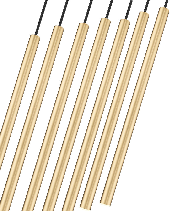 Z-Lite Canada - 919MP24-7L-MGLD-LED - LED Linear Chandelier - Forest - Modern Gold