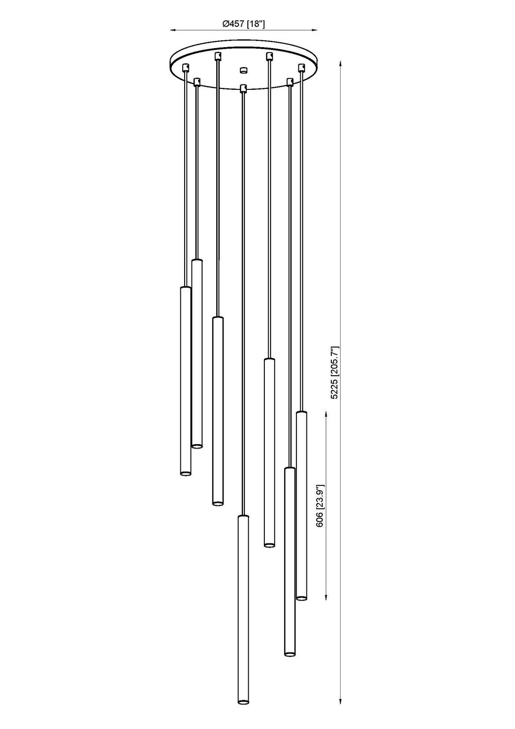 Z-Lite Canada - 919MP24-7R-BN-LED - LED Chandelier - Forest - Brushed Nickel