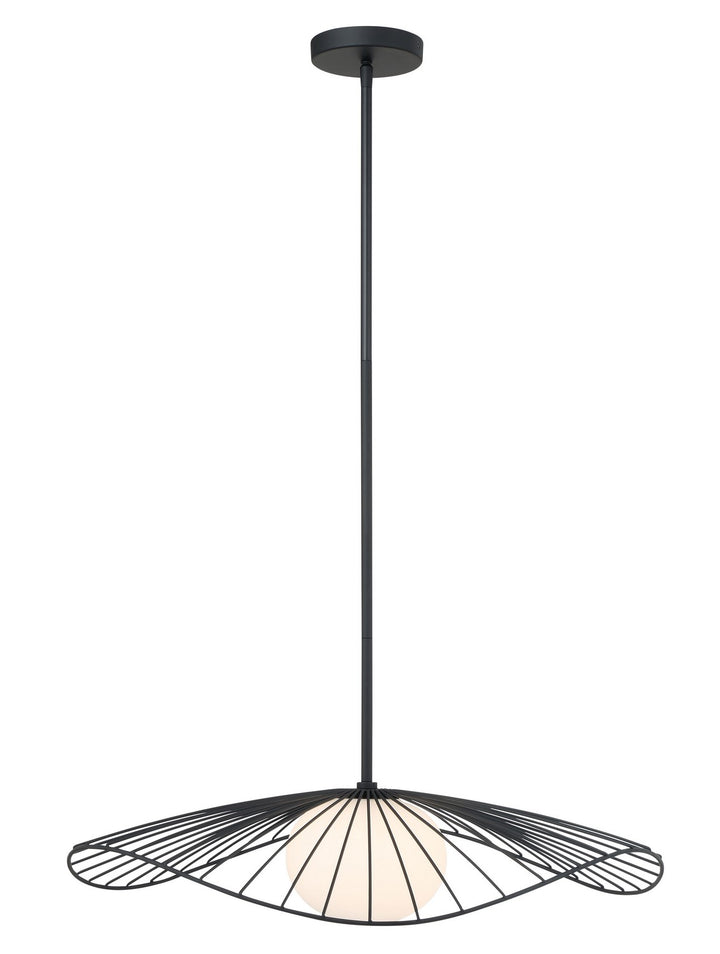 Minka-Lavery - 140-899 - One Light Pendant - Langley - Dark Matte Black