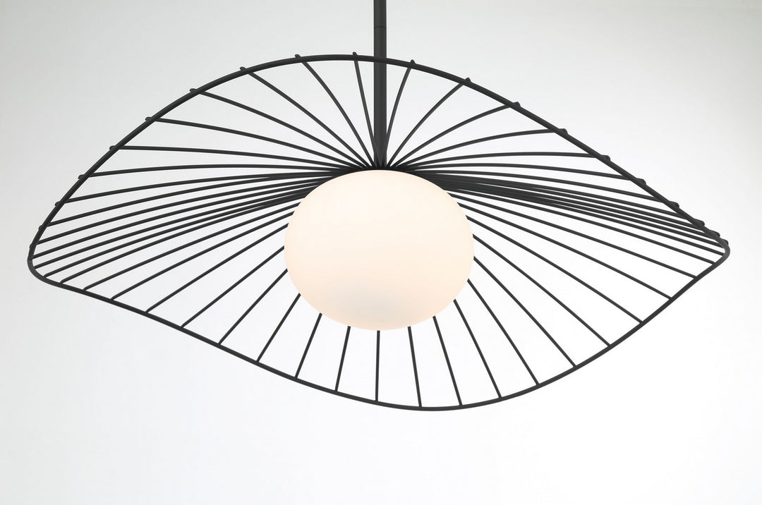 Minka-Lavery - 140-899 - One Light Pendant - Langley - Dark Matte Black