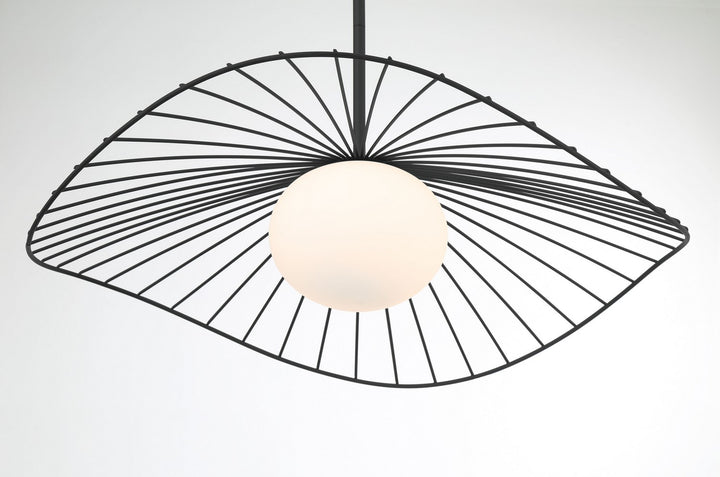 Minka-Lavery - 140-899 - One Light Pendant - Langley - Dark Matte Black