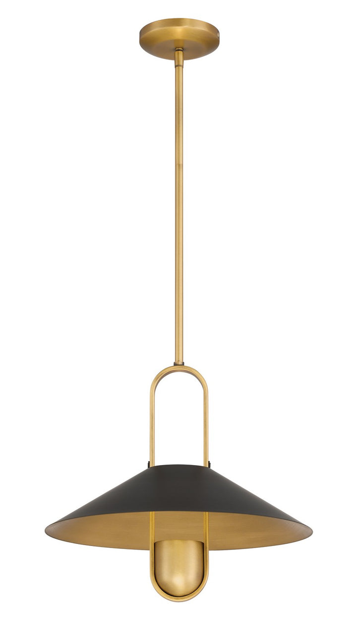 Minka-Lavery - 151-876 - One Light Pendant - Goldenridge - Matte Black