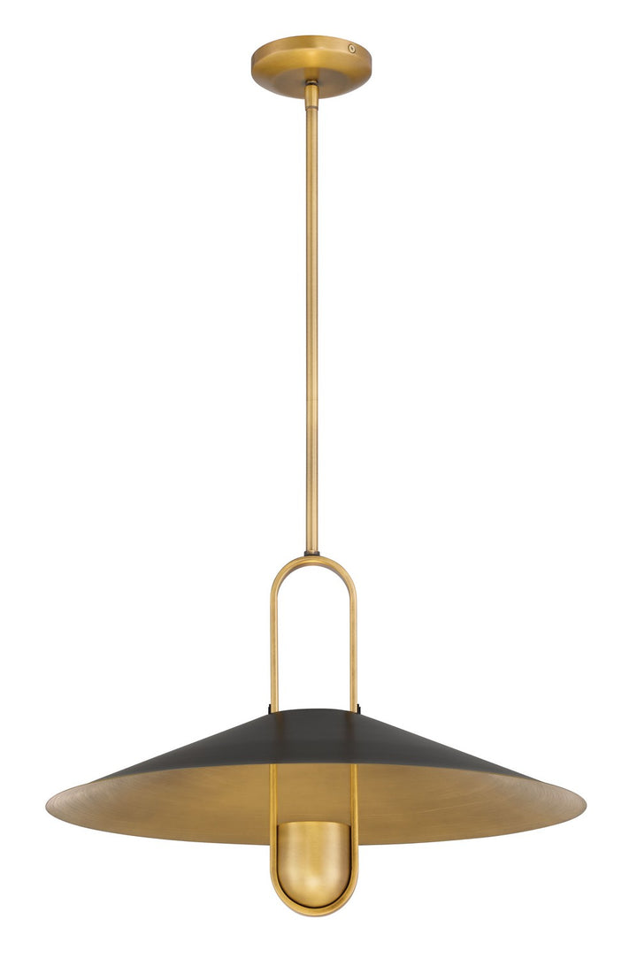 Minka-Lavery - 152-876 - One Light Pendant - Goldenridge - Matte Black