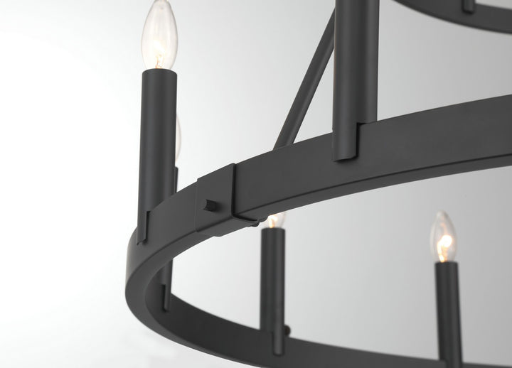 Minka-Lavery - 1717-66A - 18 Light Chandelier - Dutton - Coal Black