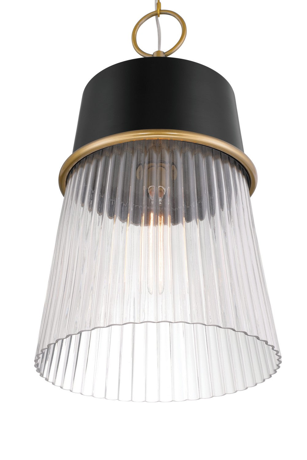 Minka-Lavery - 193-876 - One Light Pendant - Stamford - Dark Matte Black