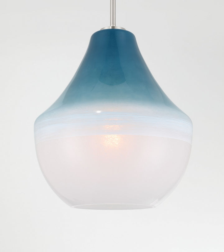 Minka-Lavery - 292-84 - One Light Pendant - Pacific - Brushed Nickel