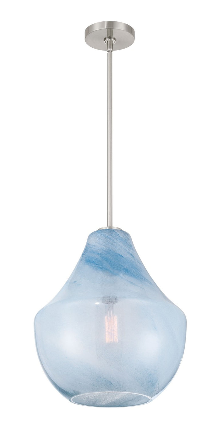 Minka-Lavery - 293-84 - One Light Pendant - Pacific - Brushed Nickel