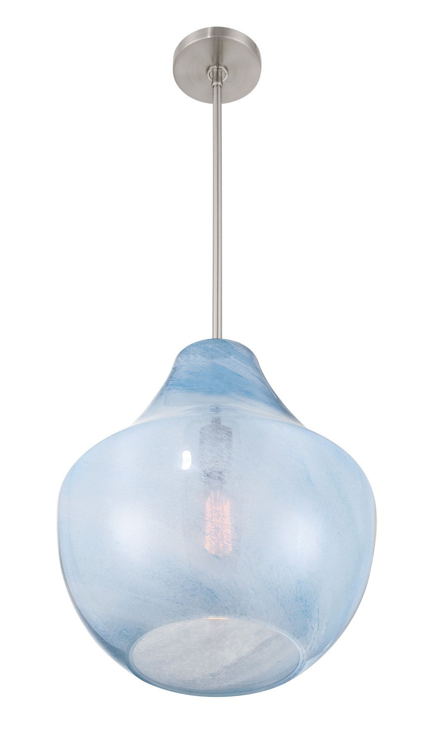 Minka-Lavery - 293-84 - One Light Pendant - Pacific - Brushed Nickel