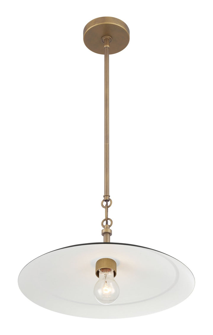 Minka-Lavery - 296-858 - One Light Pendant - York - Dark Matte Black