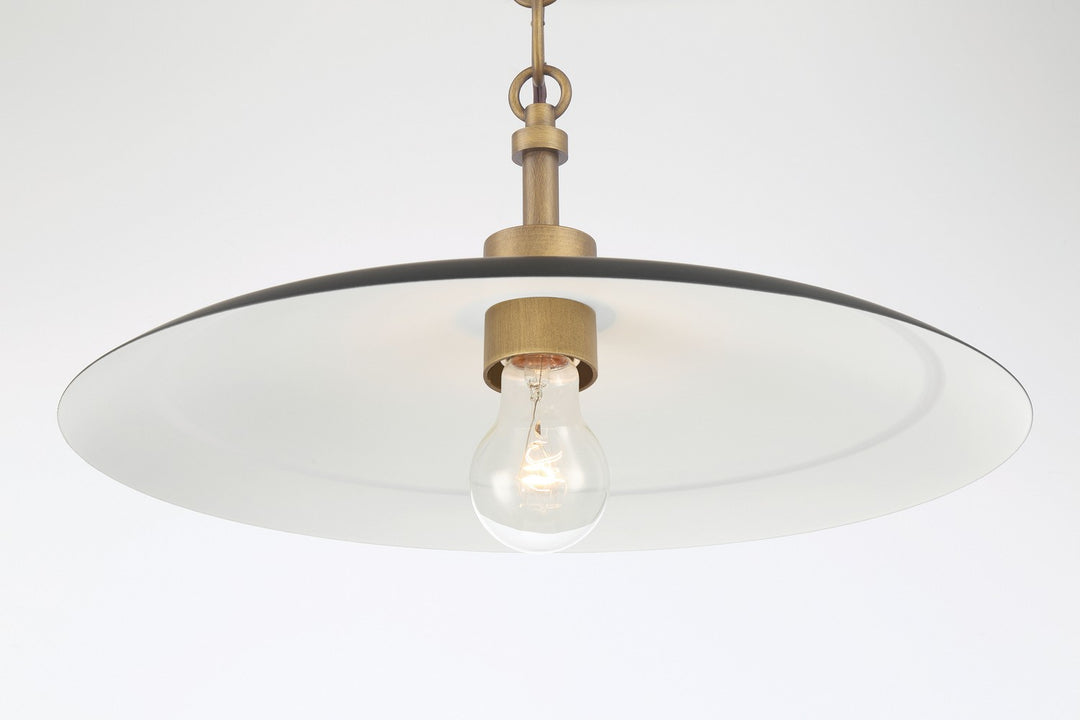 Minka-Lavery - 296-858 - One Light Pendant - York - Dark Matte Black