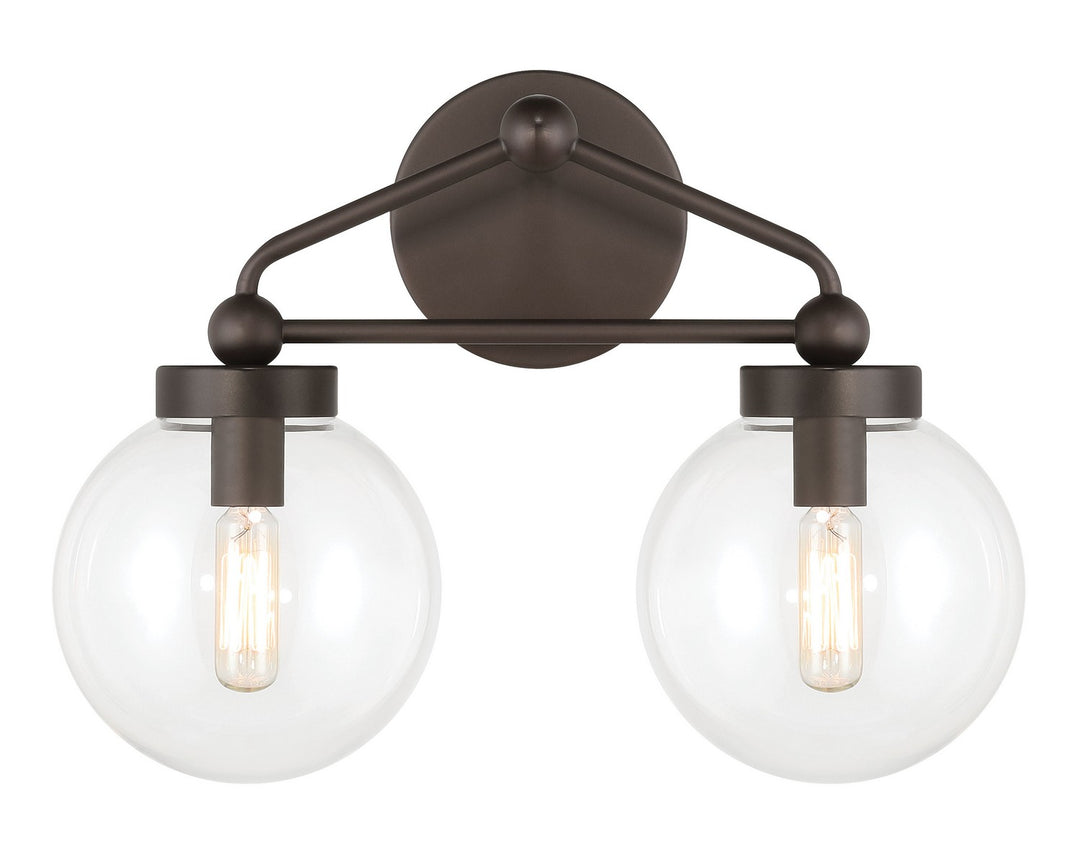 Minka-Lavery - 2972-860 - Two Light Vanity - Stella - Dark Bronze