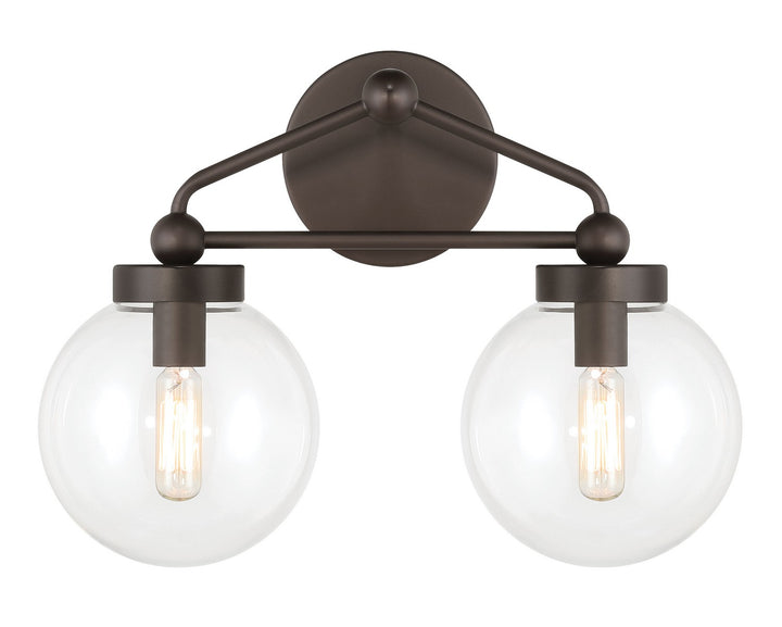 Minka-Lavery - 2972-860 - Two Light Vanity - Stella - Dark Bronze