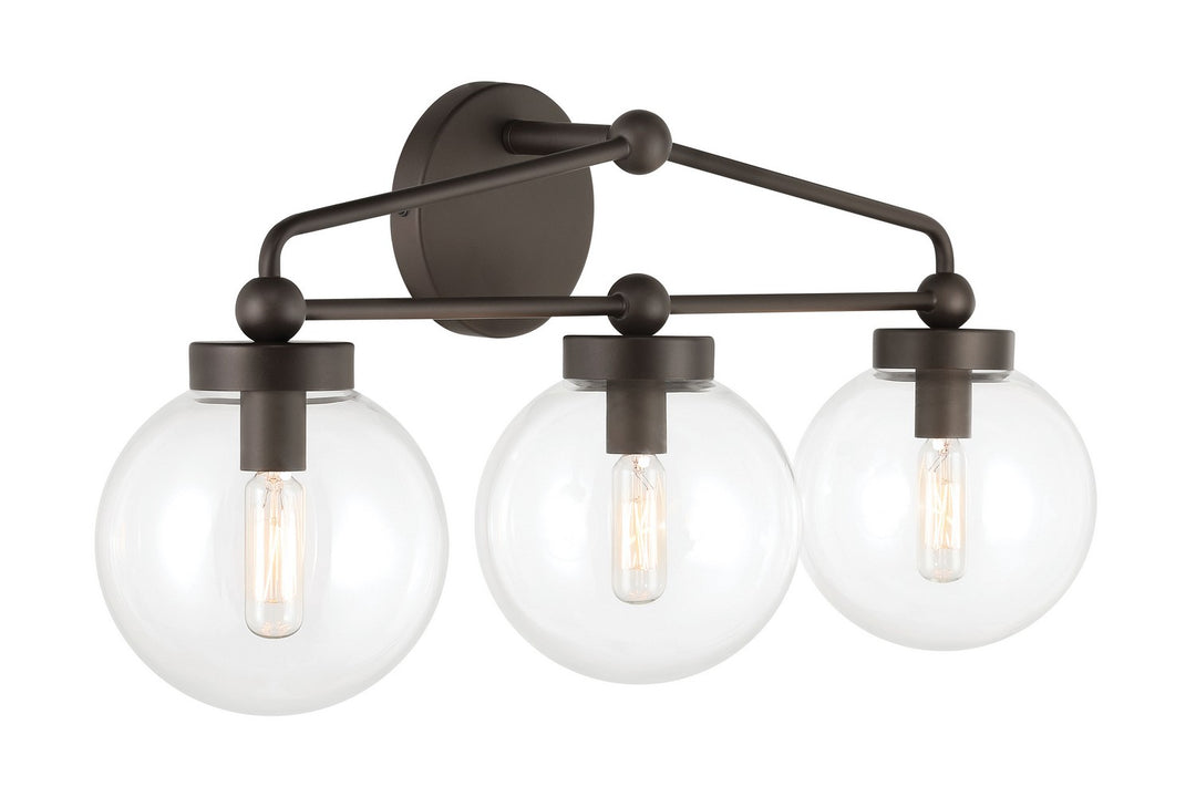 Minka-Lavery - 2973-860 - Three Light Vanity - Stella - Dark Bronze