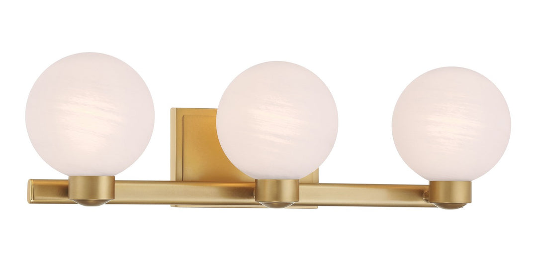 Minka-Lavery - 3493-732 - Three Light Vanity - Mooncrest - Legacy Brass