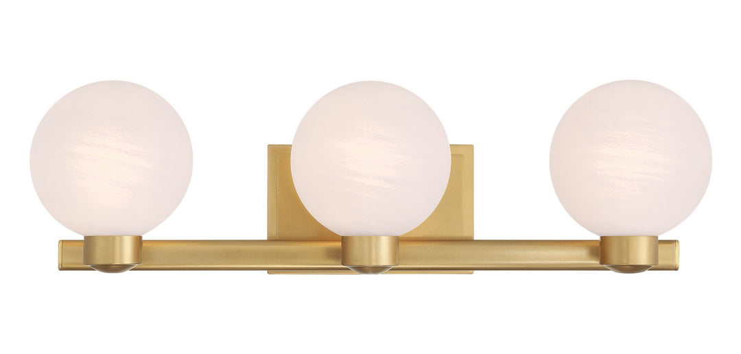 Minka-Lavery - 3493-732 - Three Light Vanity - Mooncrest - Legacy Brass