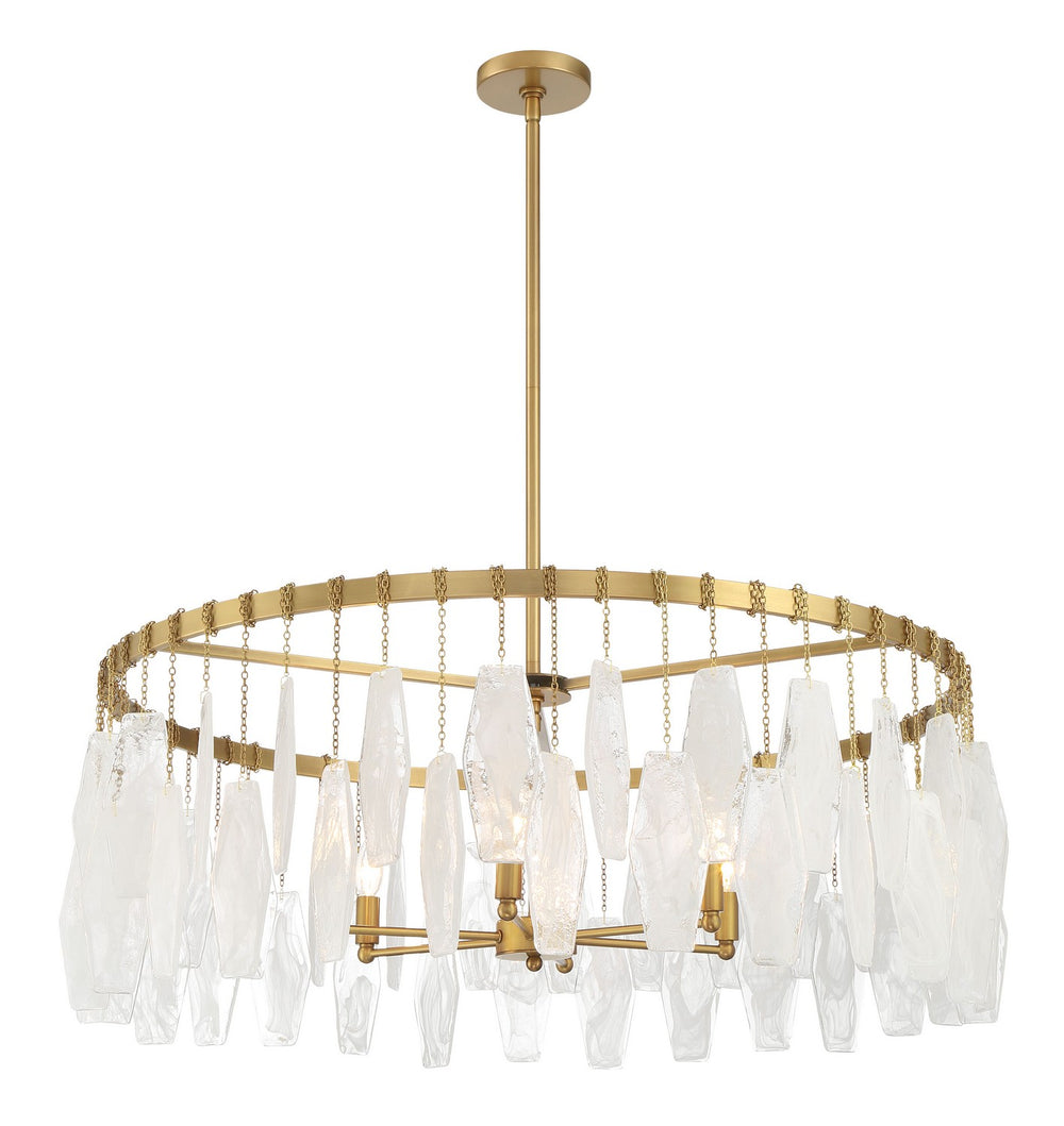 Minka-Lavery - 3626-732 - Six Light Pendant - Willow - Legacy Brass