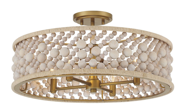 Minka-Lavery - 3645-870 - Four Light Semi Flush Mount - Horsmore - Painted Legacy Brass