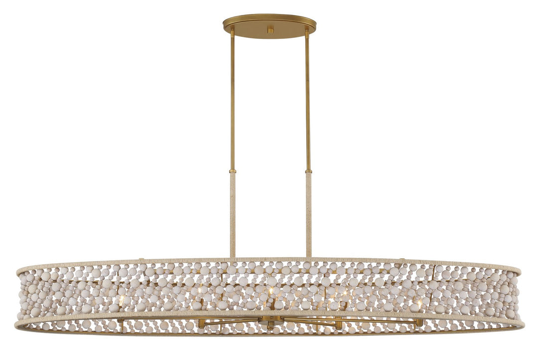 Minka-Lavery - 3647-870 - Eight Light Island Pendant - Horsmore - Painted Legacy Brass