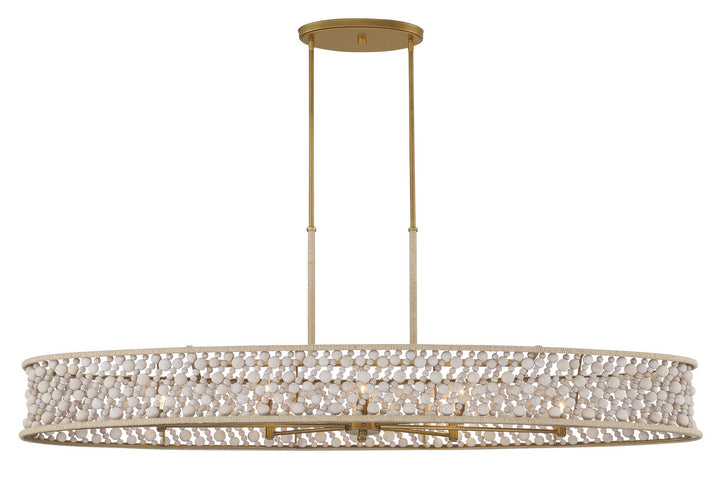 Minka-Lavery - 3647-870 - Eight Light Island Pendant - Horsmore - Painted Legacy Brass