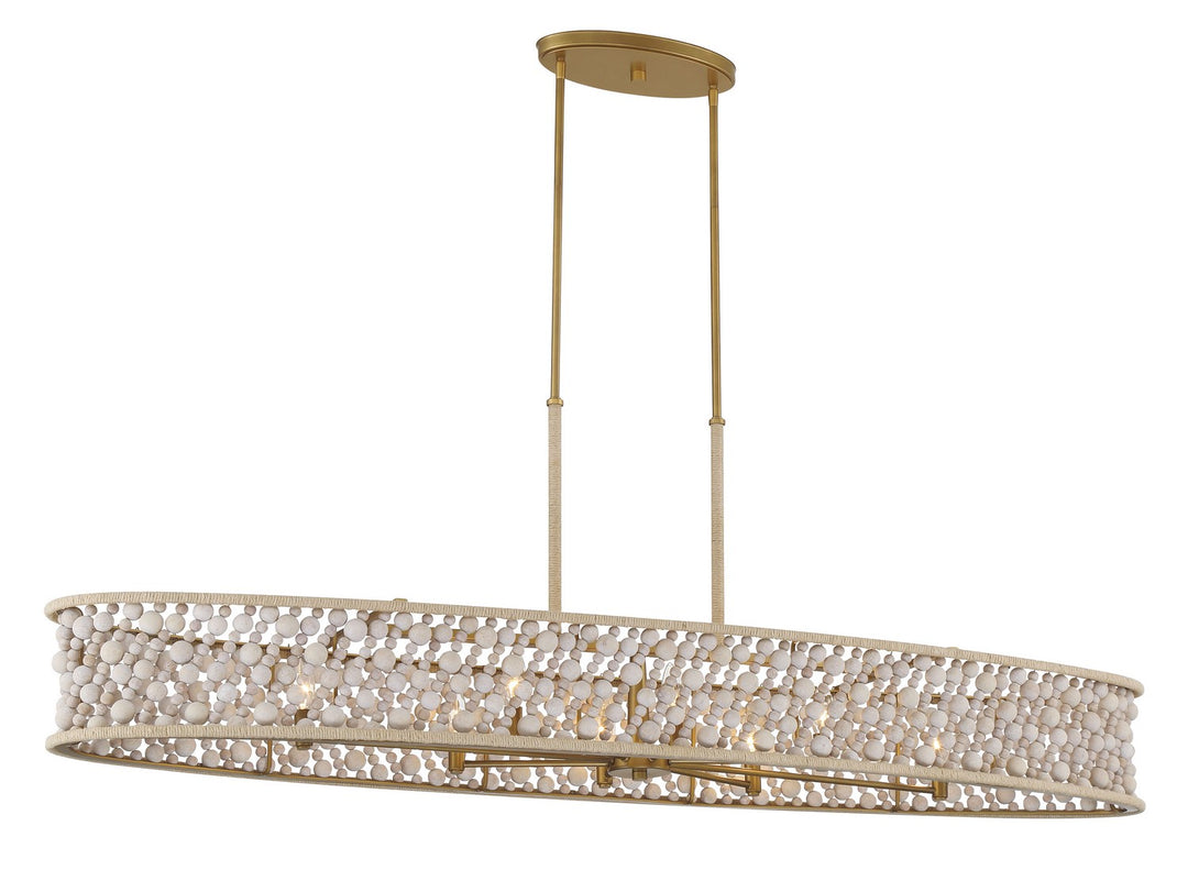 Minka-Lavery - 3647-870 - Eight Light Island Pendant - Horsmore - Painted Legacy Brass