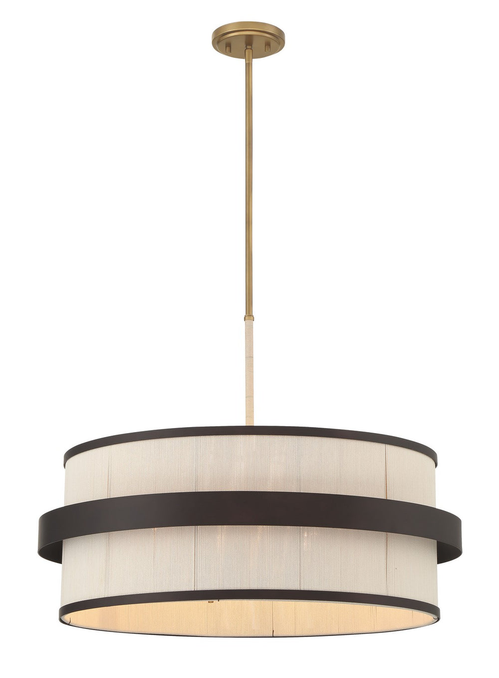 Minka-Lavery - 3686-886 - Six Light Pendant - Harbor Wrap - Legacy Brass (Painted) & Dark