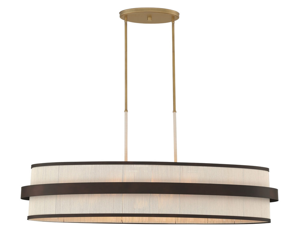 Minka-Lavery - 3687-886 - Eight Light Island Pendant - Harbor Wrap - Legacy Brass (Painted) & Dark