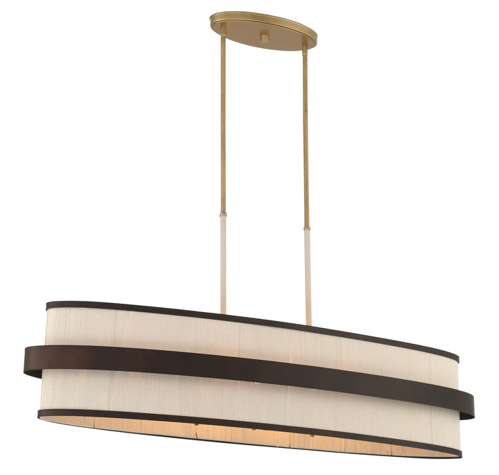 Minka-Lavery - 3687-886 - Eight Light Island Pendant - Harbor Wrap - Legacy Brass (Painted) & Dark