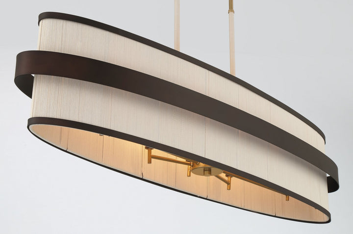 Minka-Lavery - 3687-886 - Eight Light Island Pendant - Harbor Wrap - Legacy Brass (Painted) & Dark