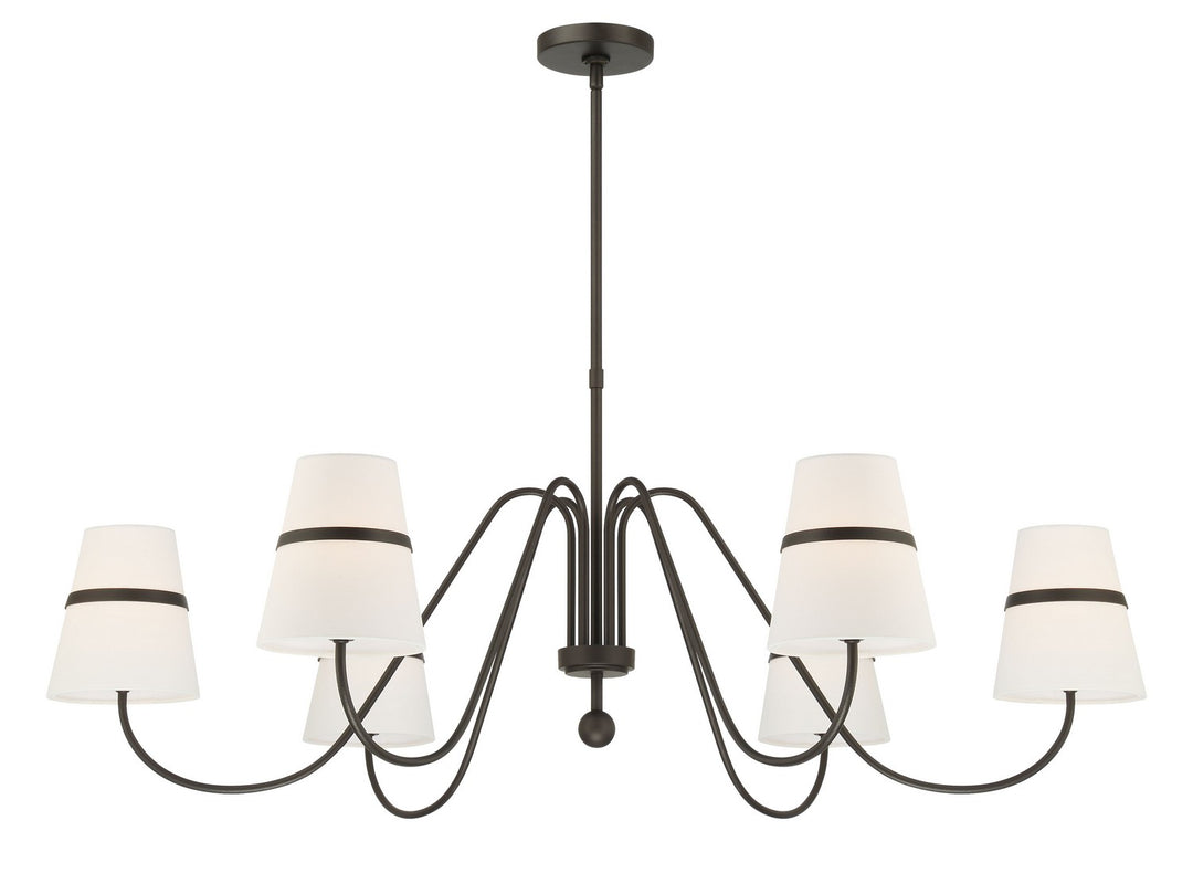 Minka-Lavery - 3736-872 - Six Light Chandelier - Althia - Textured Dark Bronze