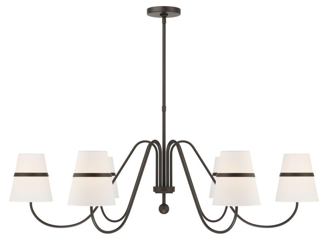 Minka-Lavery - 3736-872 - Six Light Chandelier - Althia - Textured Dark Bronze